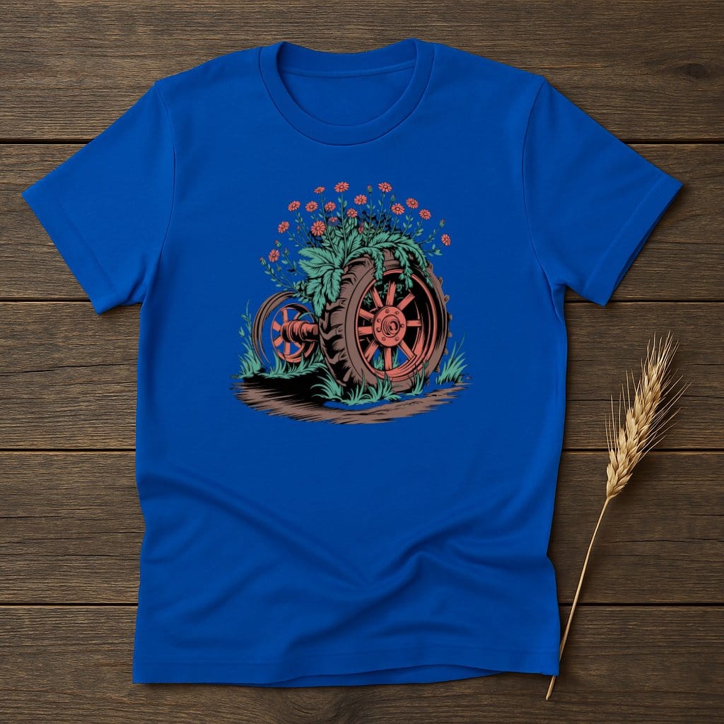 MyDesigns Physical Item S / Royal Wheel Flowers T-Shirt
