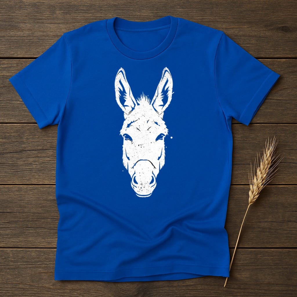 MyDesigns Physical Item S / Royal White Donkey Illustration T-Shirt