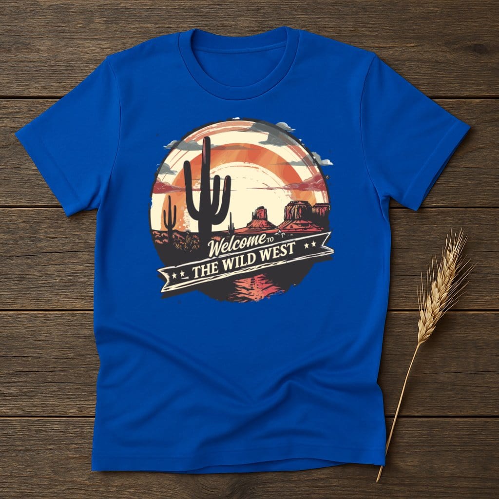 MyDesigns Physical Item S / Royal Wild West Desert Landscape Sunset T-Shirt