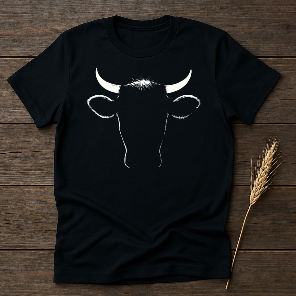 MyDesigns Silhouette Shirt S / Black Bull Face T-Shirts