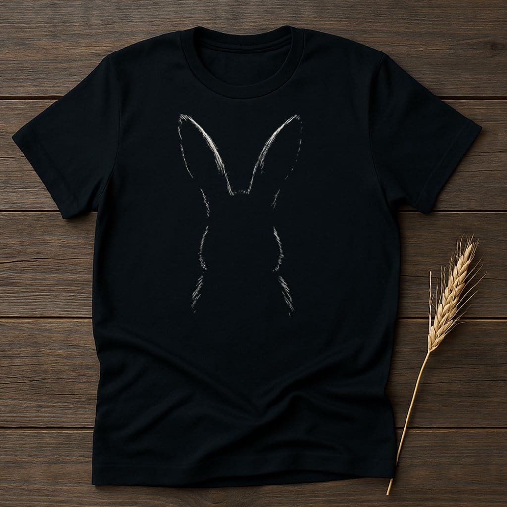 MyDesigns Silhouette Shirt S / Black Bunny T-Shirts