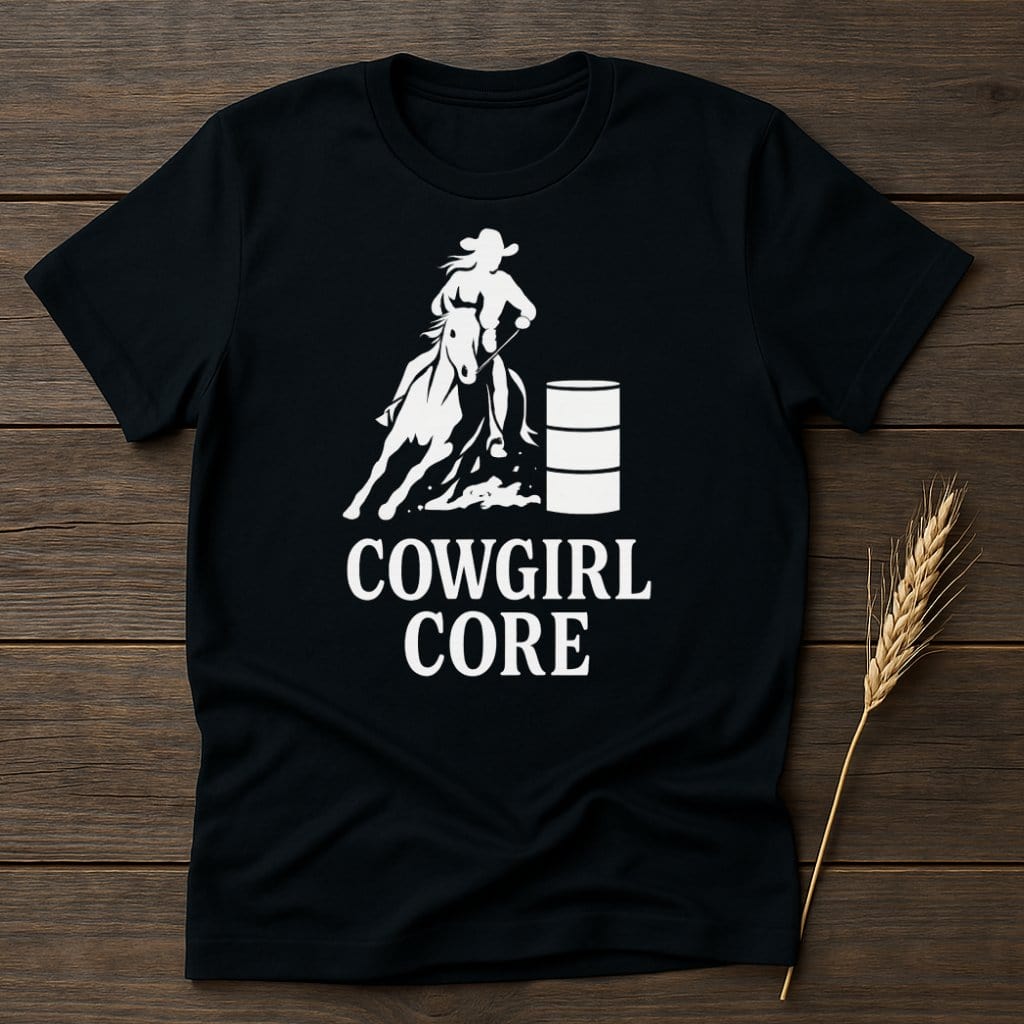 MyDesigns Silhouette Shirt S / Black Cowgirl Core T-Shirts