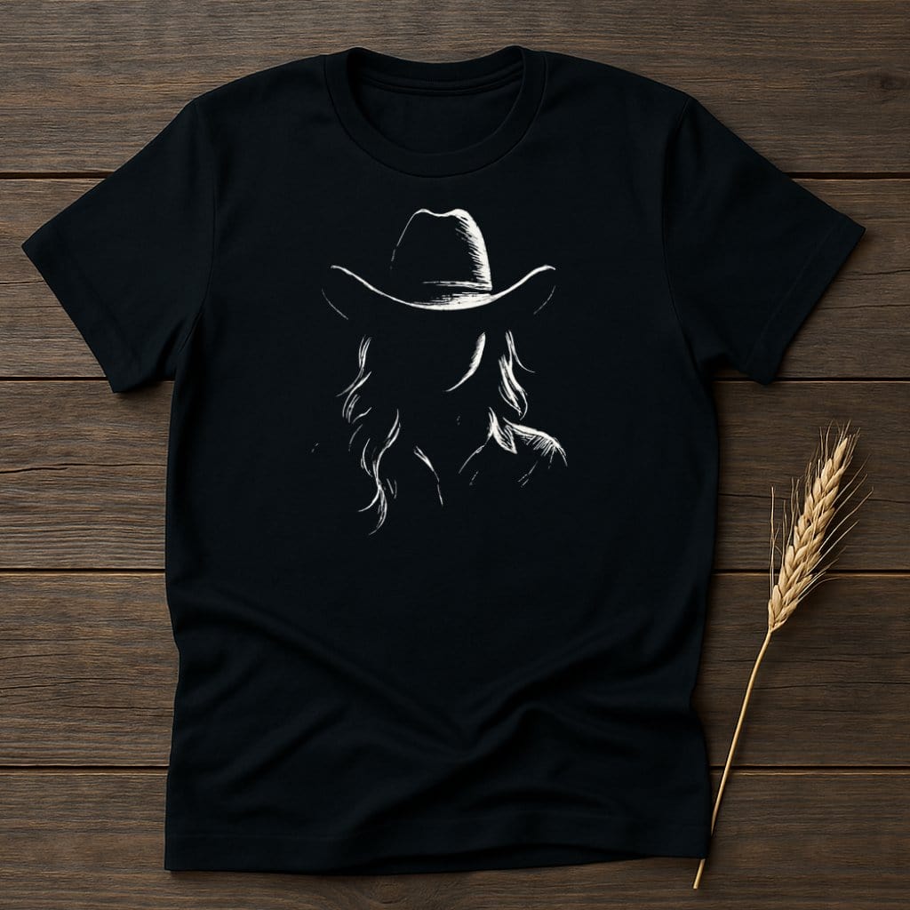 MyDesigns Silhouette Shirt S / Black Cowgirl T-Shirts