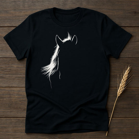 MyDesigns Silhouette Shirt S / Black Horse Face T-Shirts
