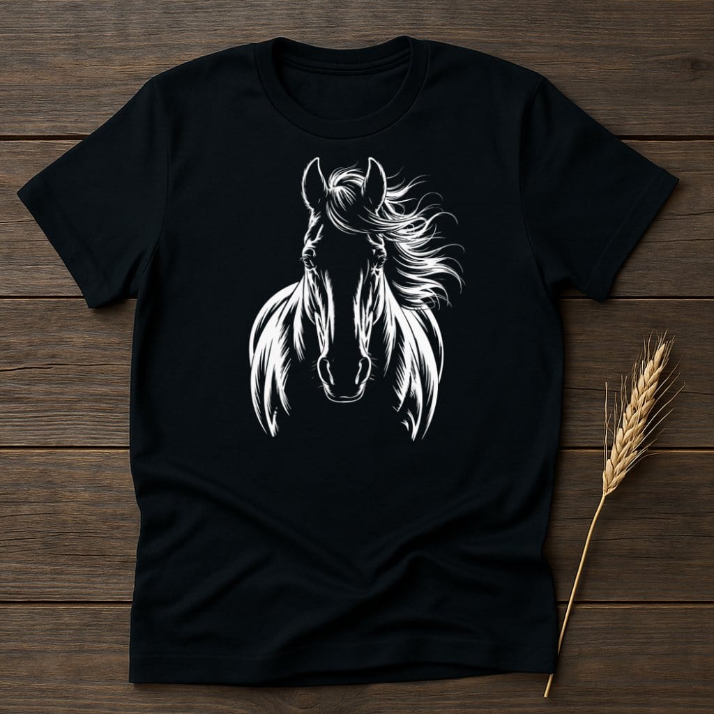 MyDesigns Silhouette Shirt S / Black Stunning Horse T-Shirts