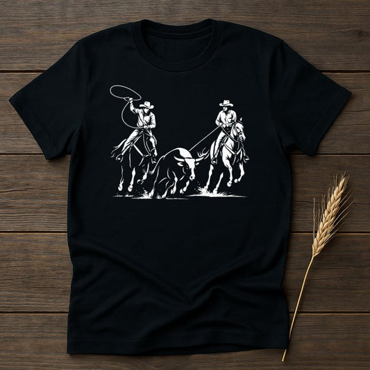 MyDesigns Silhouette Shirt S / Black Team RopersT-Shirts