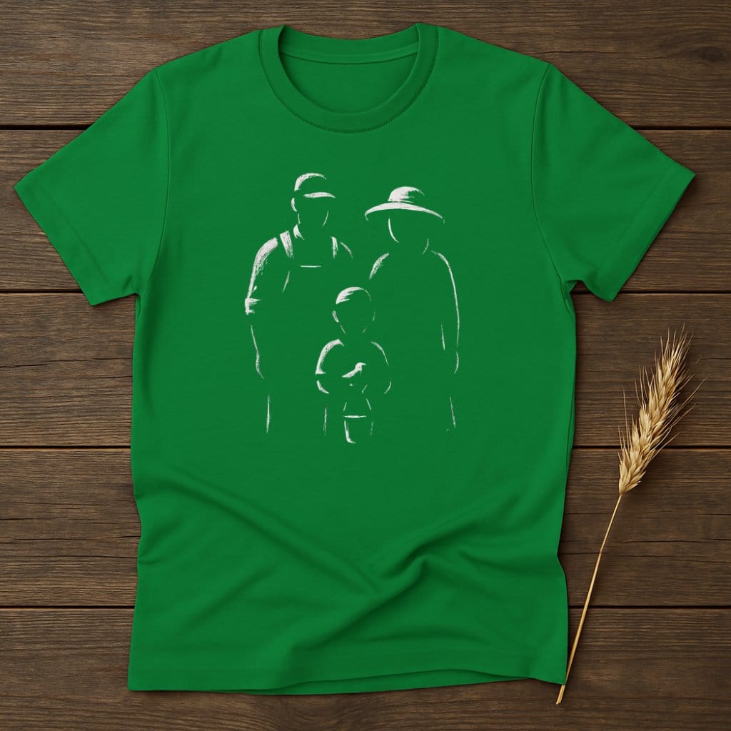 MyDesigns Silhouette Shirt S / Irish Green Homesteader Family T-Shirts