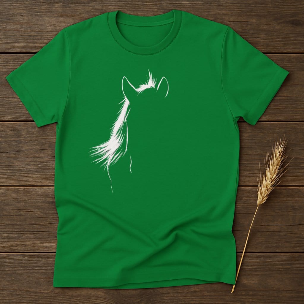 MyDesigns Silhouette Shirt S / Irish Green Horse Face T-Shirts