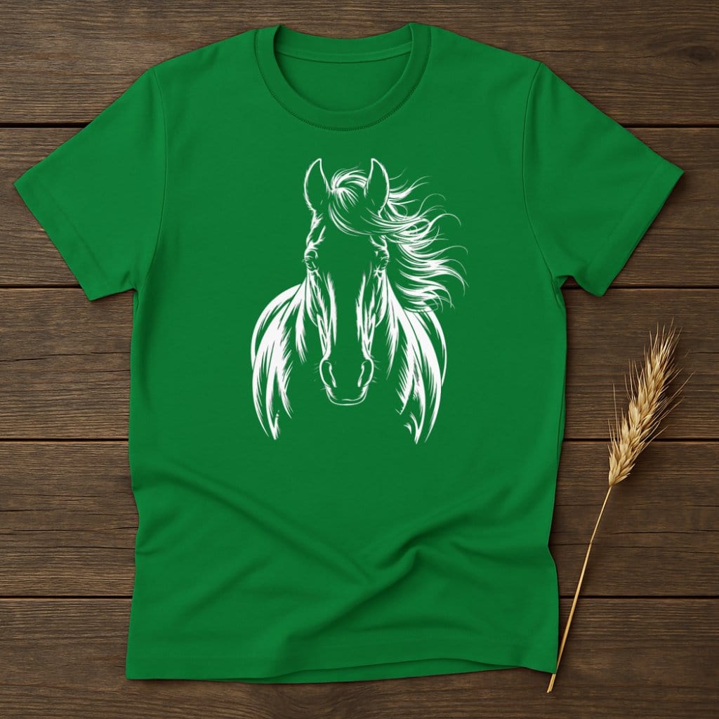 MyDesigns Silhouette Shirt S / Irish Green Stunning Horse T-Shirts