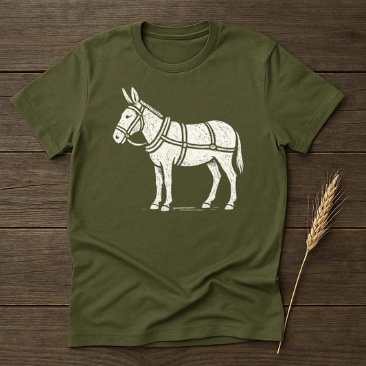 MyDesigns Silhouette Shirt S / Military Green Donkey T-Shirt