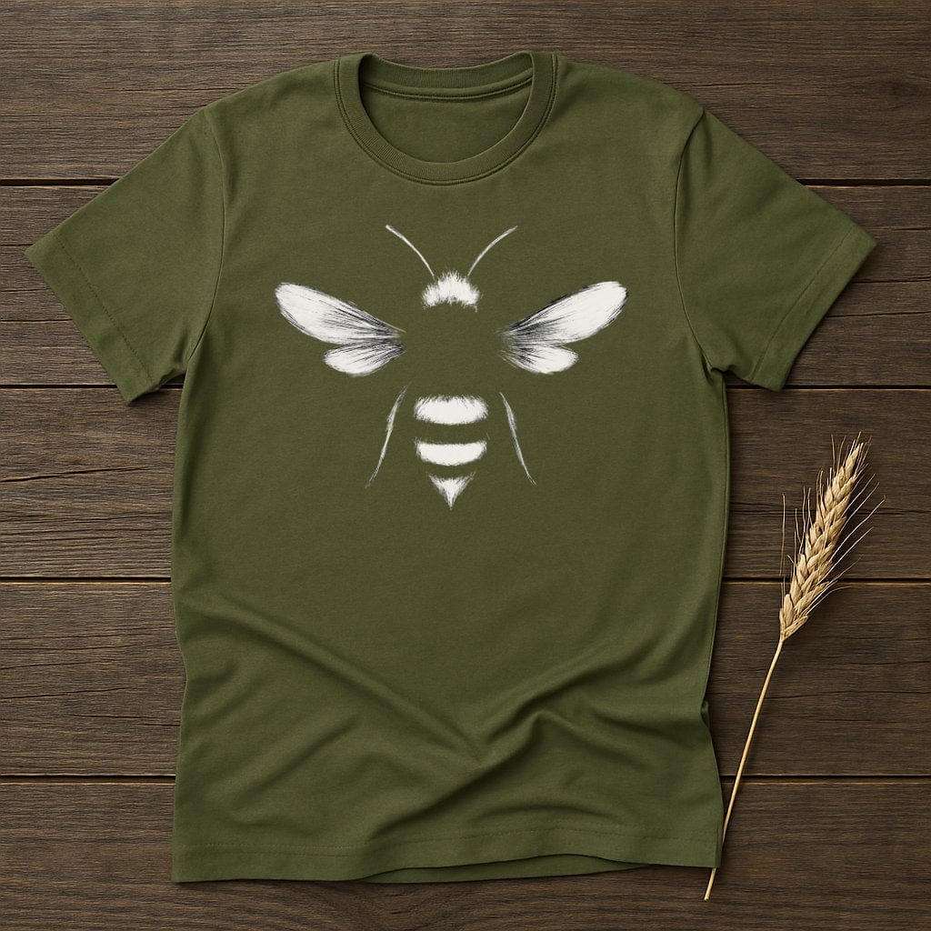 MyDesigns Silhouette Shirt S / Military Green Honeybee T-Shirts