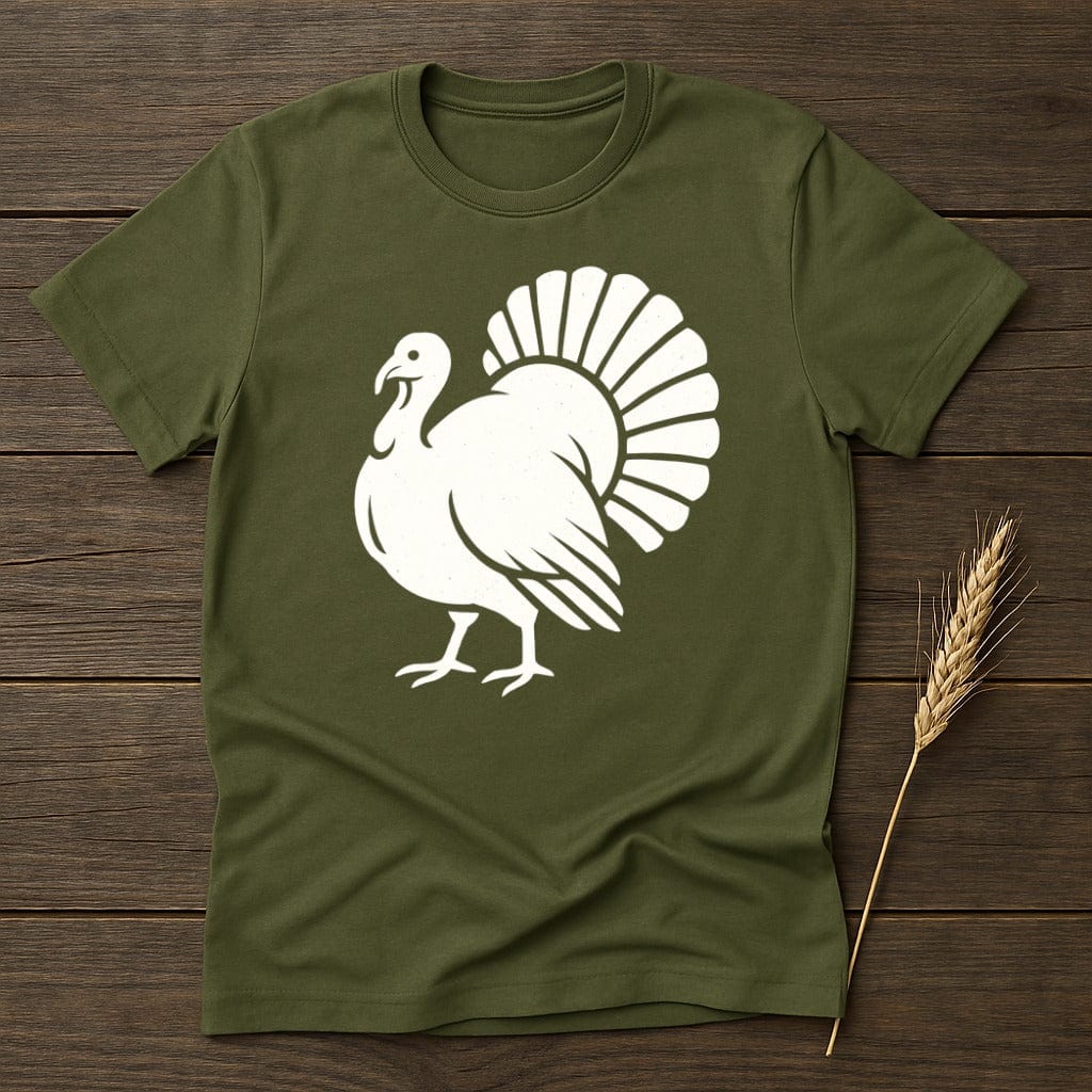 MyDesigns Silhouette Shirt S / Military Green Turkey T-Shirt