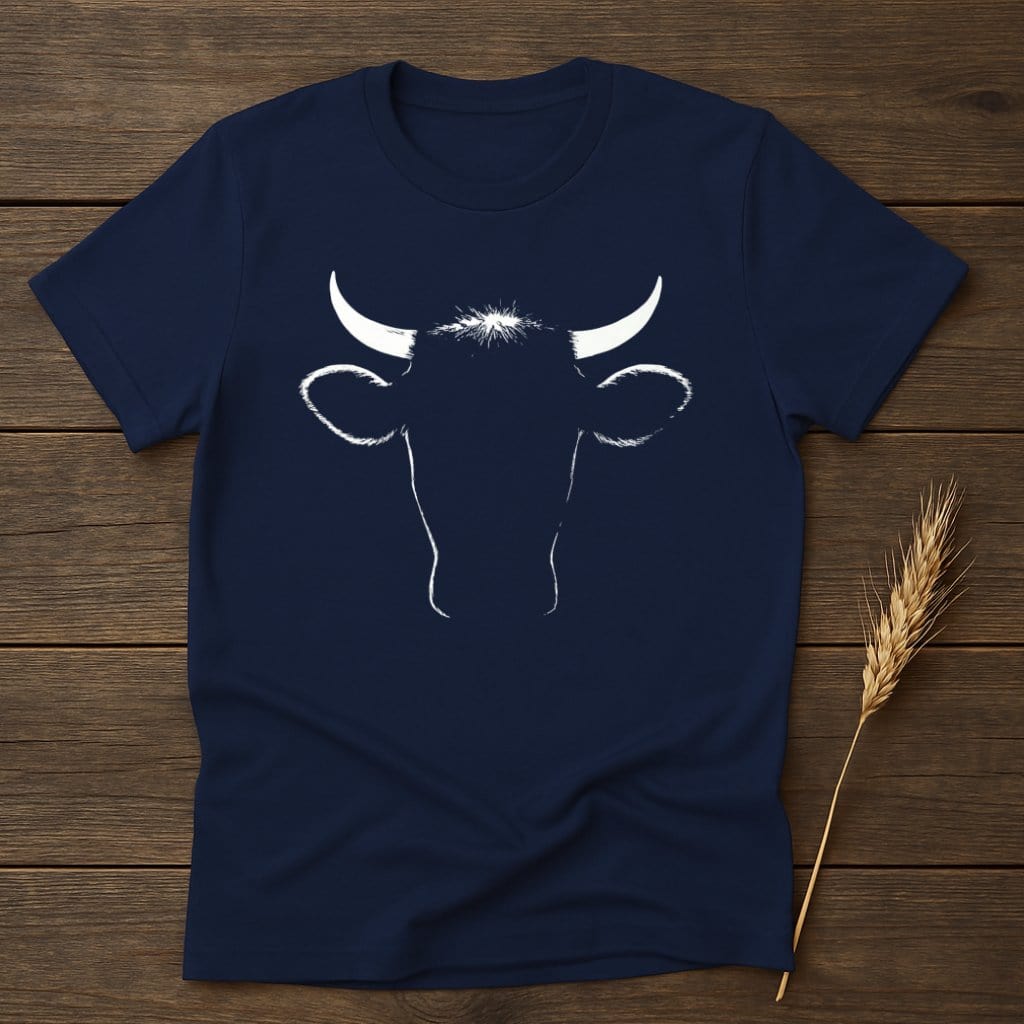 MyDesigns Silhouette Shirt S / Navy Bull Face T-Shirts