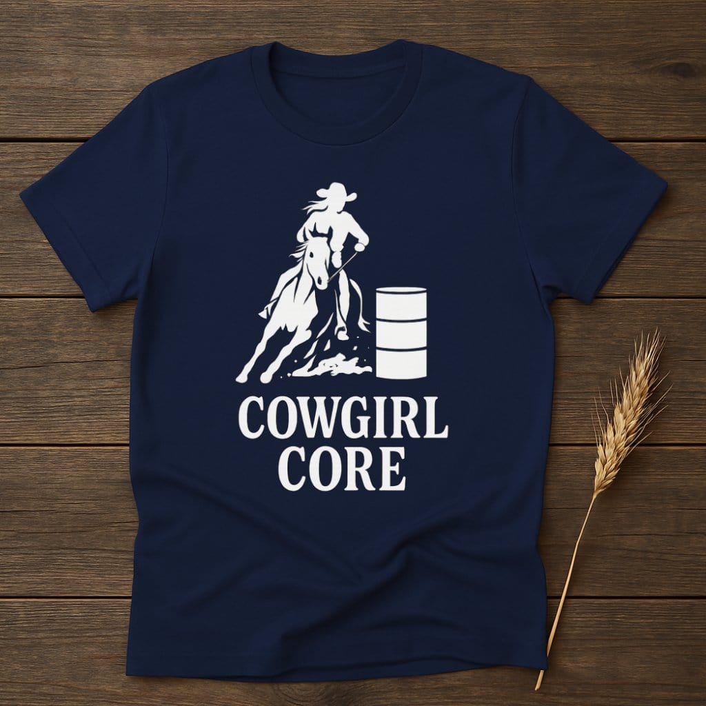 MyDesigns Silhouette Shirt S / Navy Cowgirl Core T-Shirts