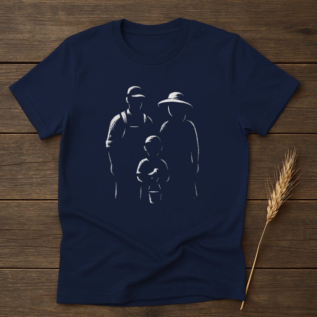 MyDesigns Silhouette Shirt S / Navy Homesteader Family T-Shirts