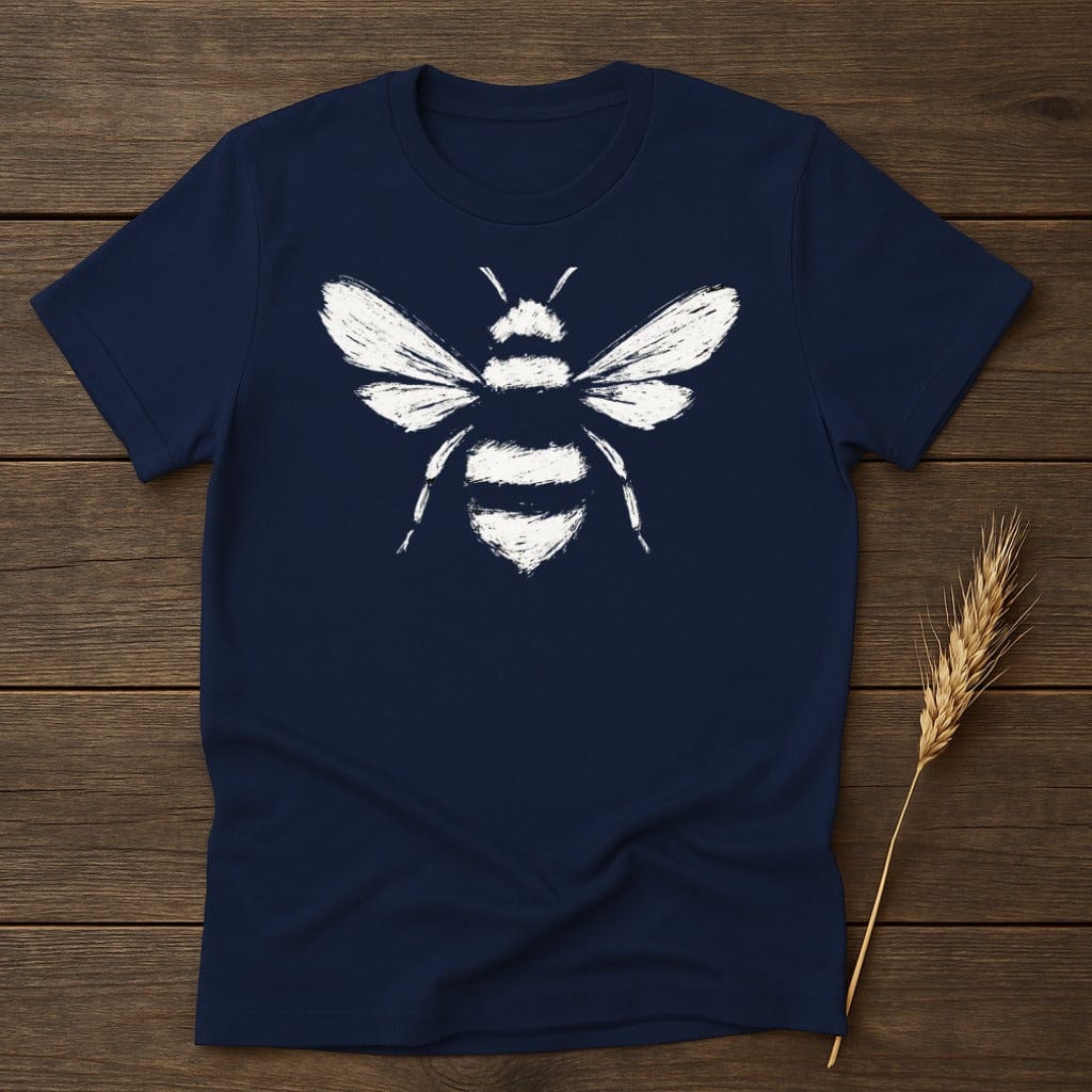 MyDesigns Silhouette Shirt S / Navy Paint Style Bee T-Shirt