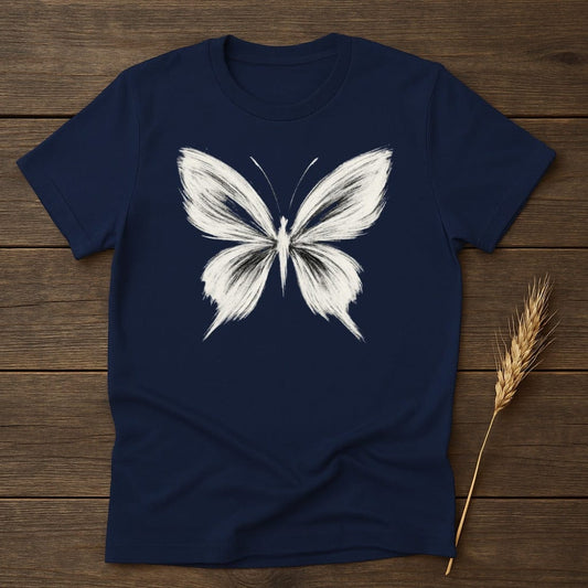 MyDesigns Silhouette Shirt S / Navy Painted Butterfly T-Shirt