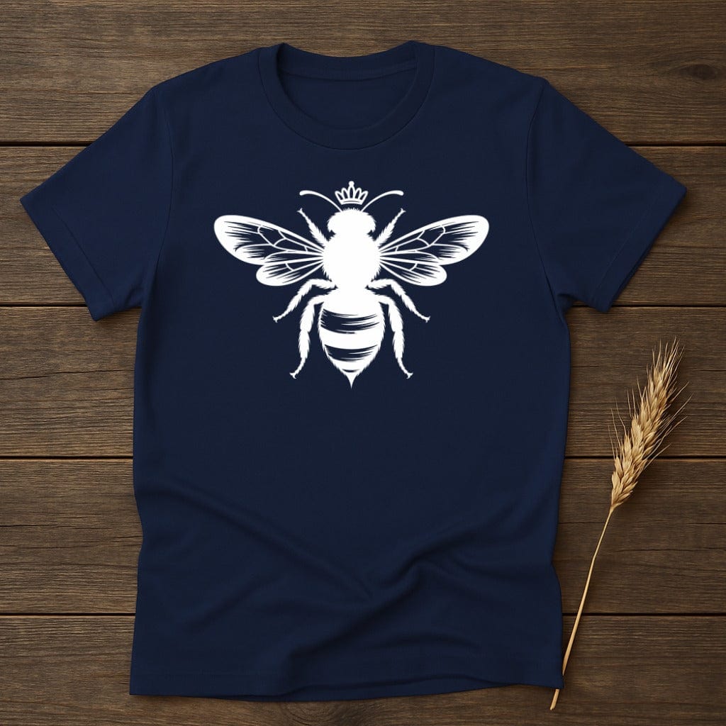 MyDesigns Silhouette Shirt S / Navy Queen Bee Crown T-Shirt