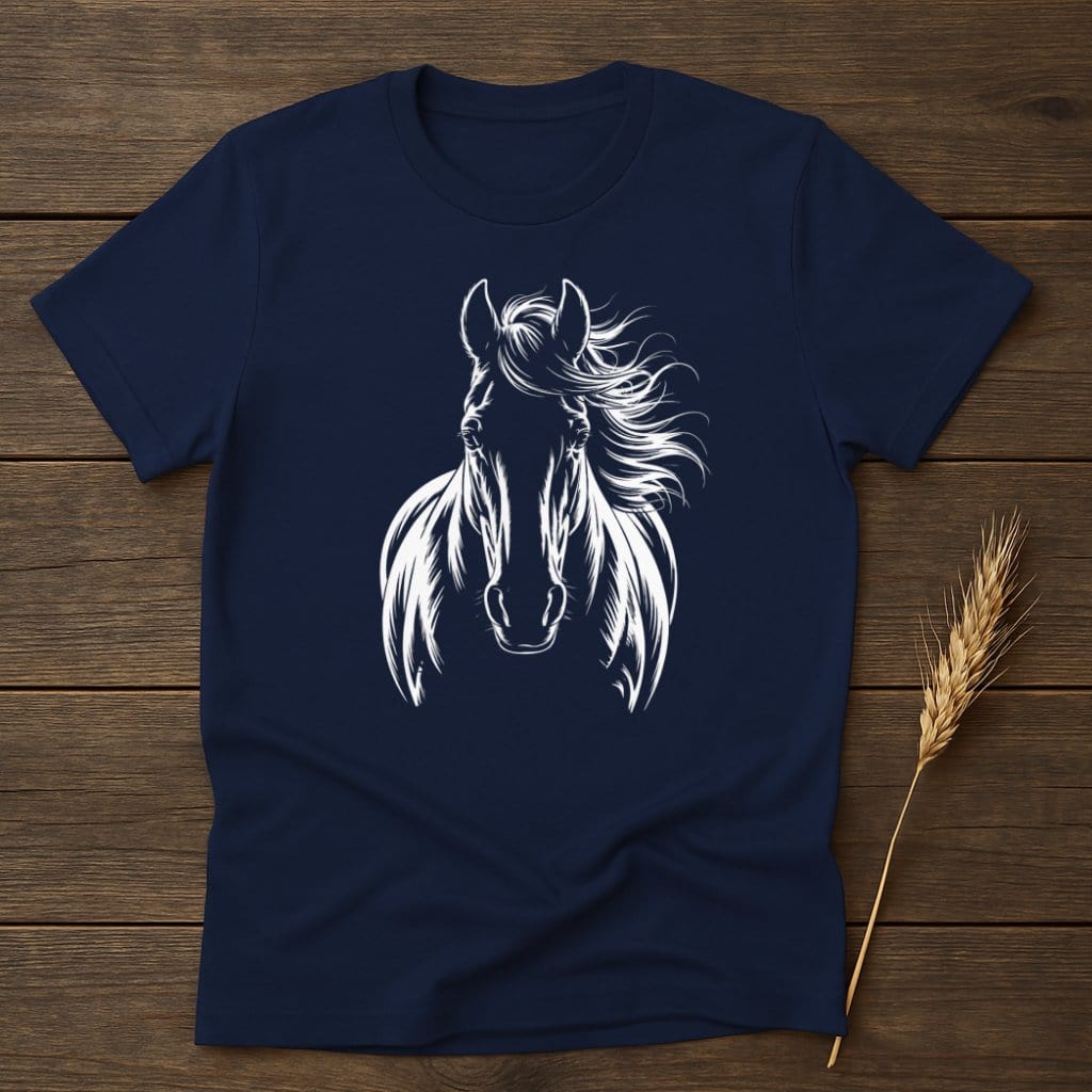 MyDesigns Silhouette Shirt S / Navy Stunning Horse T-Shirts