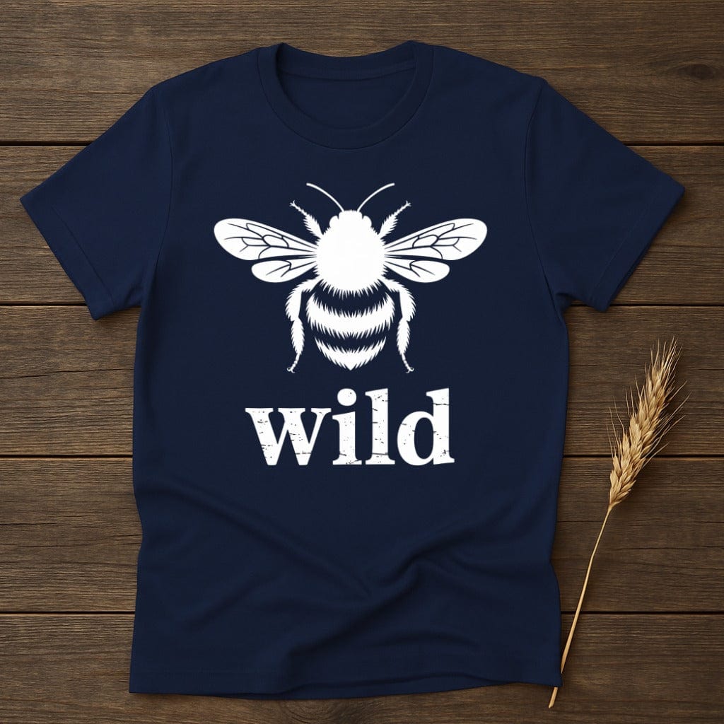 MyDesigns Silhouette Shirt S / Navy Wild Honeybee T-Shirt
