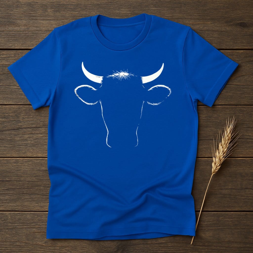 MyDesigns Silhouette Shirt S / Royal Bull Face T-Shirts