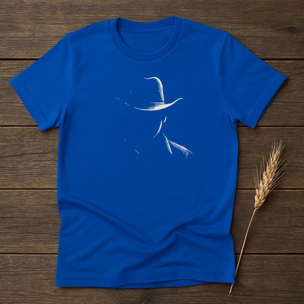 MyDesigns Silhouette Shirt S / Royal Cowboy T-Shirts