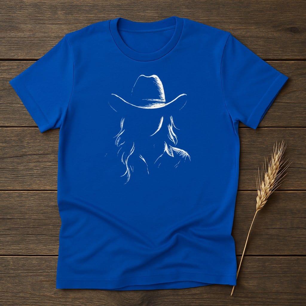 MyDesigns Silhouette Shirt S / Royal Cowgirl T-Shirts