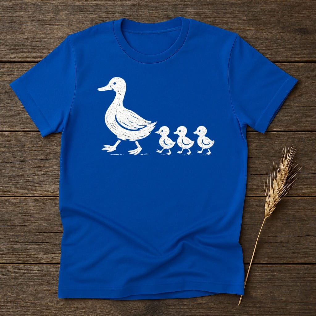 MyDesigns Silhouette Shirt S / Royal Duckling Family T-Shirt