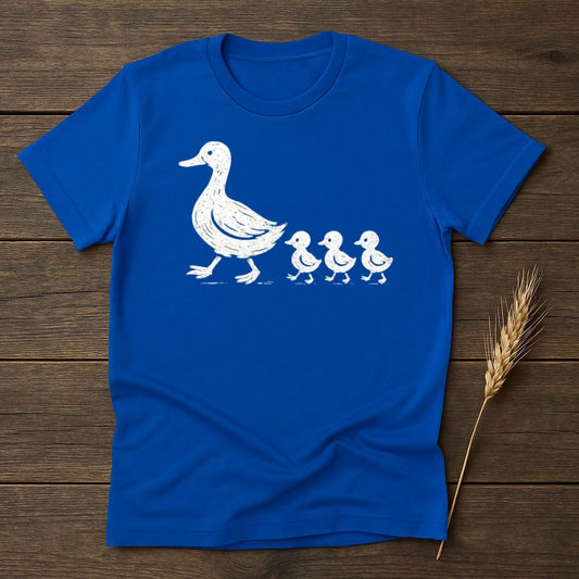 MyDesigns Silhouette Shirt S / Royal Duckling Family T-Shirt