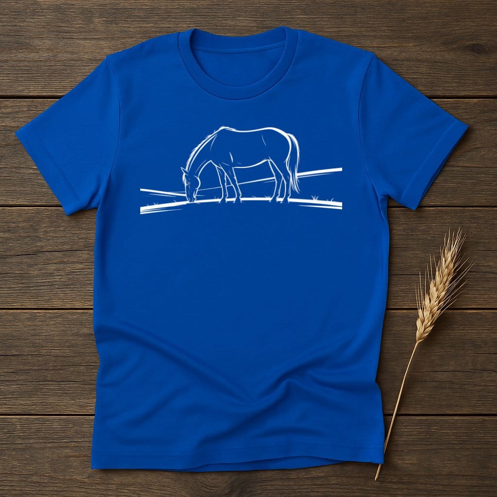 MyDesigns Silhouette Shirt S / Royal Horse in Field T-Shirts