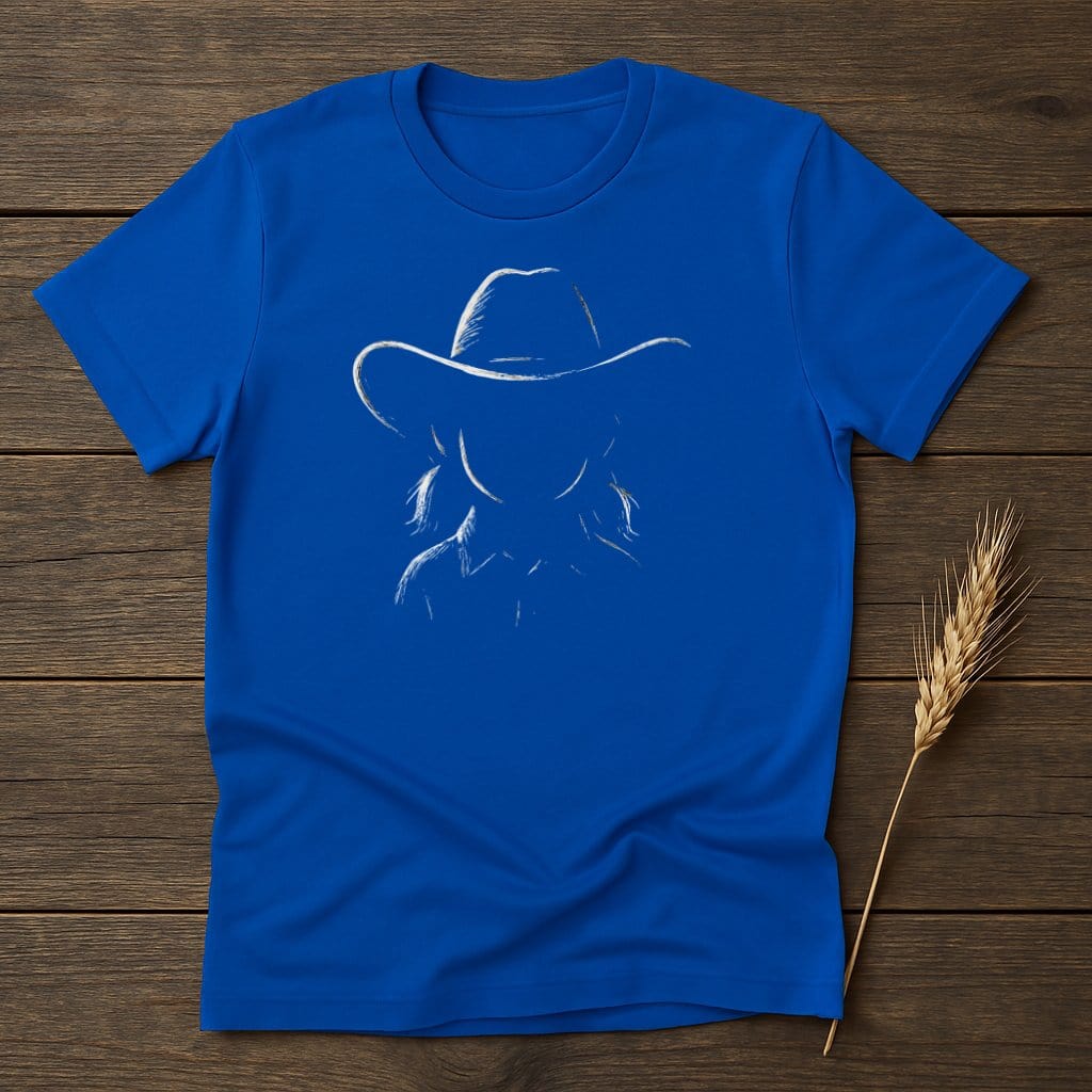 MyDesigns Silhouette Shirt S / Royal Young Cowgirl T-Shirts