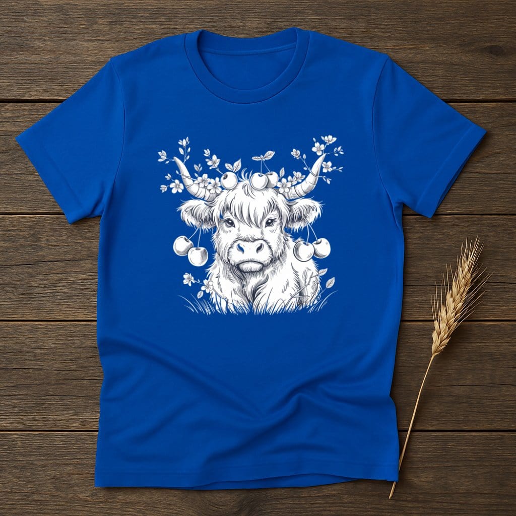 MyDesigns Silhouette Shirt Spring Highland Cow T-Shirts