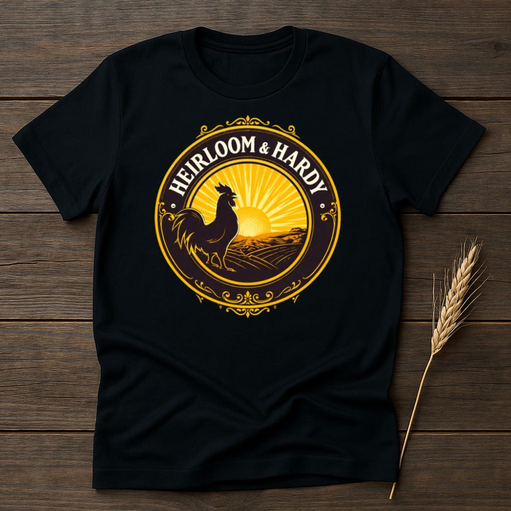 MyDesigns T-Shirt S / Black Hardy Heirloom Rooster T-Shirt