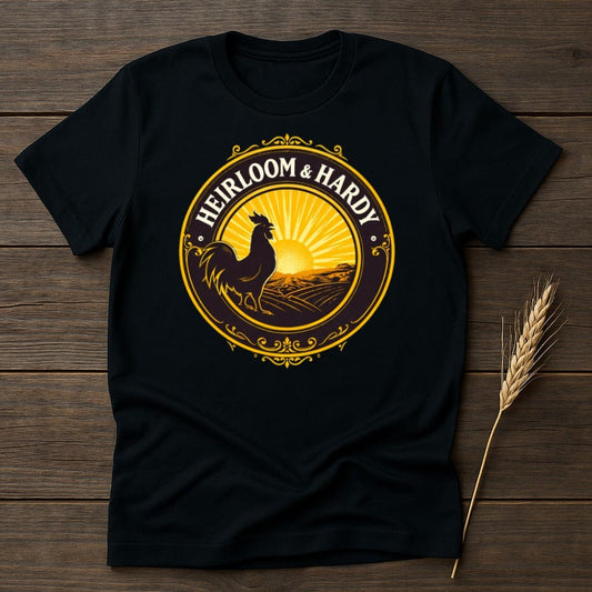 MyDesigns T-Shirt S / Black Hardy Heirloom Rooster T-Shirt