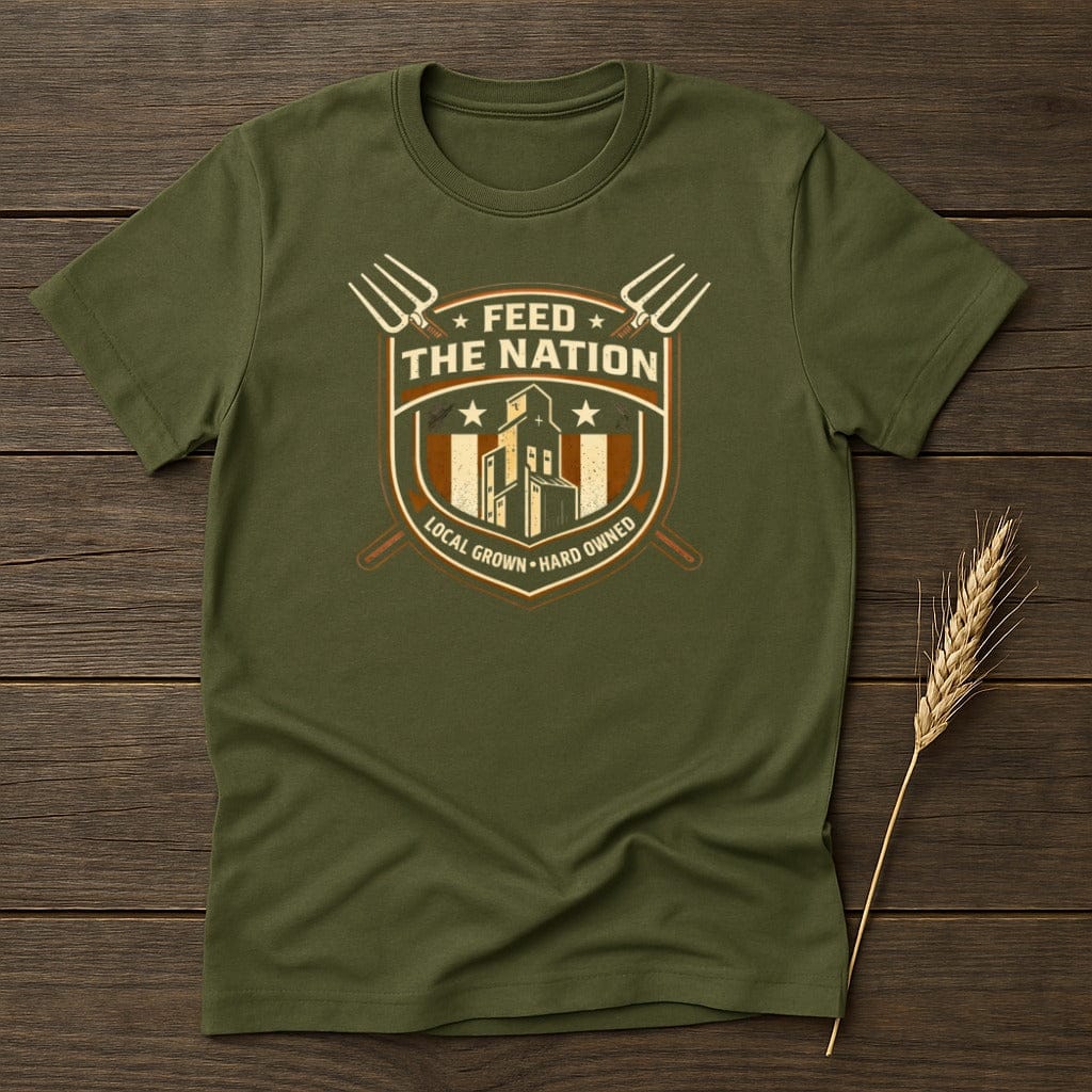MyDesigns T-Shirt S / Military Green Feed the Nation T-Shirt