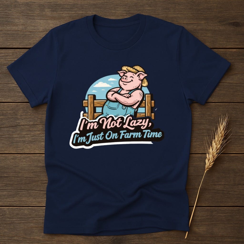 MyDesigns T-Shirt S / Navy Farm Time Funny T-Shirt