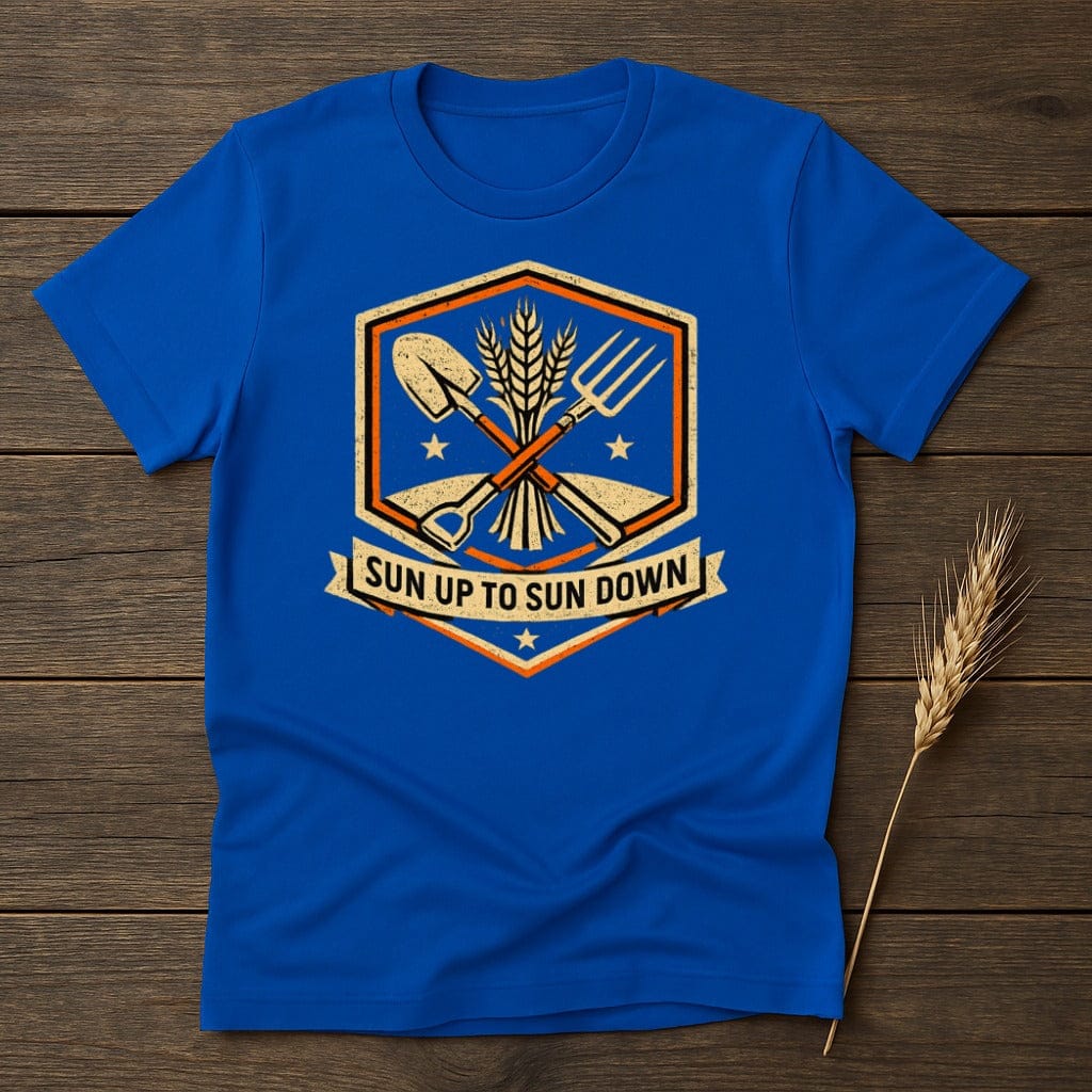 MyDesigns T-Shirt S / Royal Agriculture Farming Sun T-Shirt