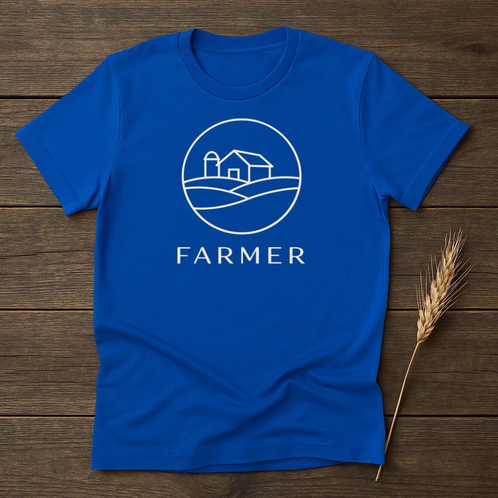 MyDesigns T-Shirt S / Royal Minimal Farmer Logo T-Shirt