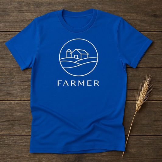 MyDesigns T-Shirt S / Royal Minimal Farmer Logo T-Shirt